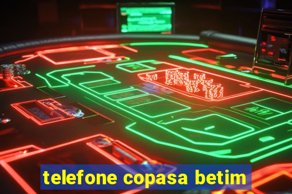 telefone copasa betim